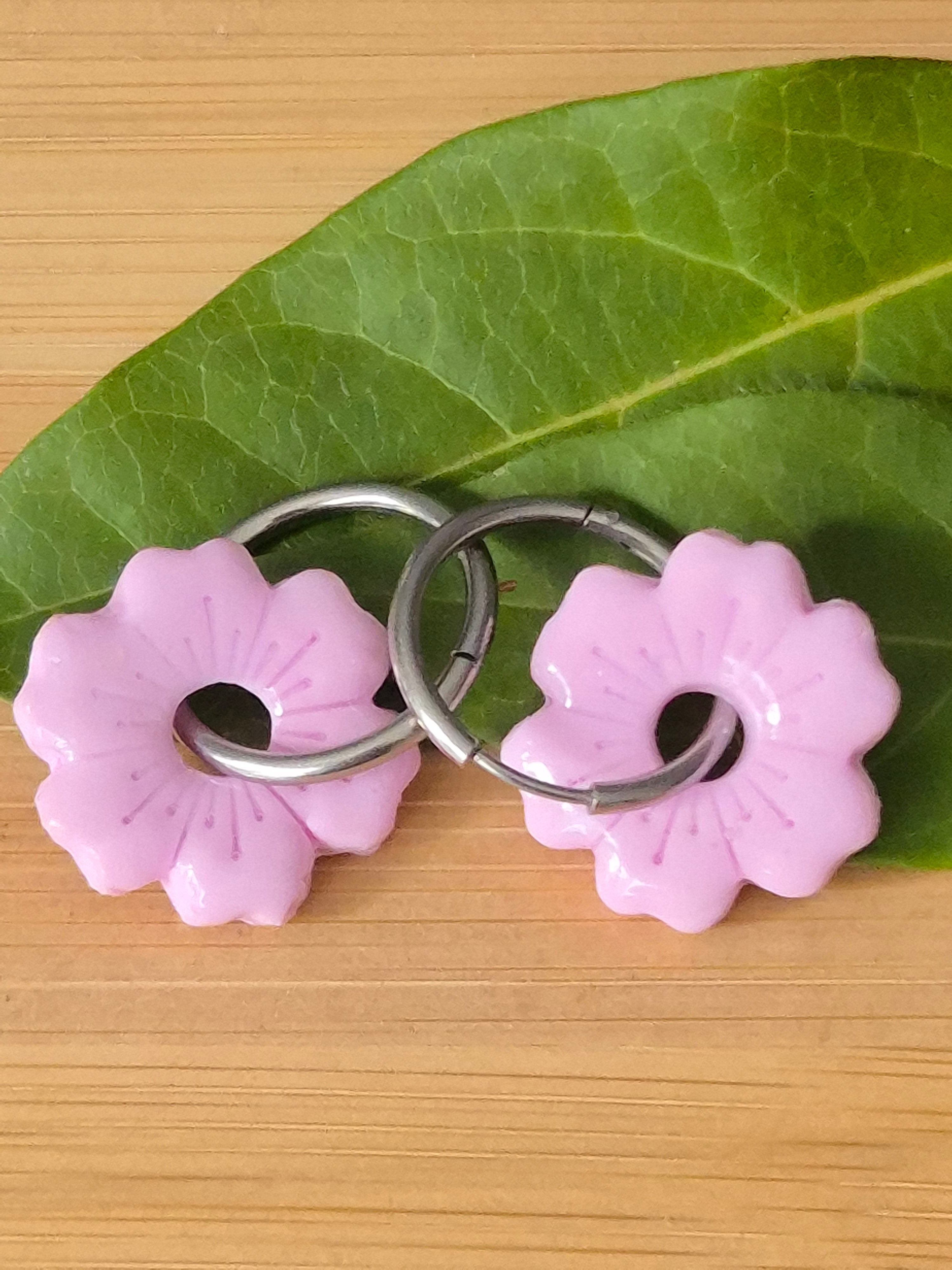 Pampilles fleurs roses pastels
