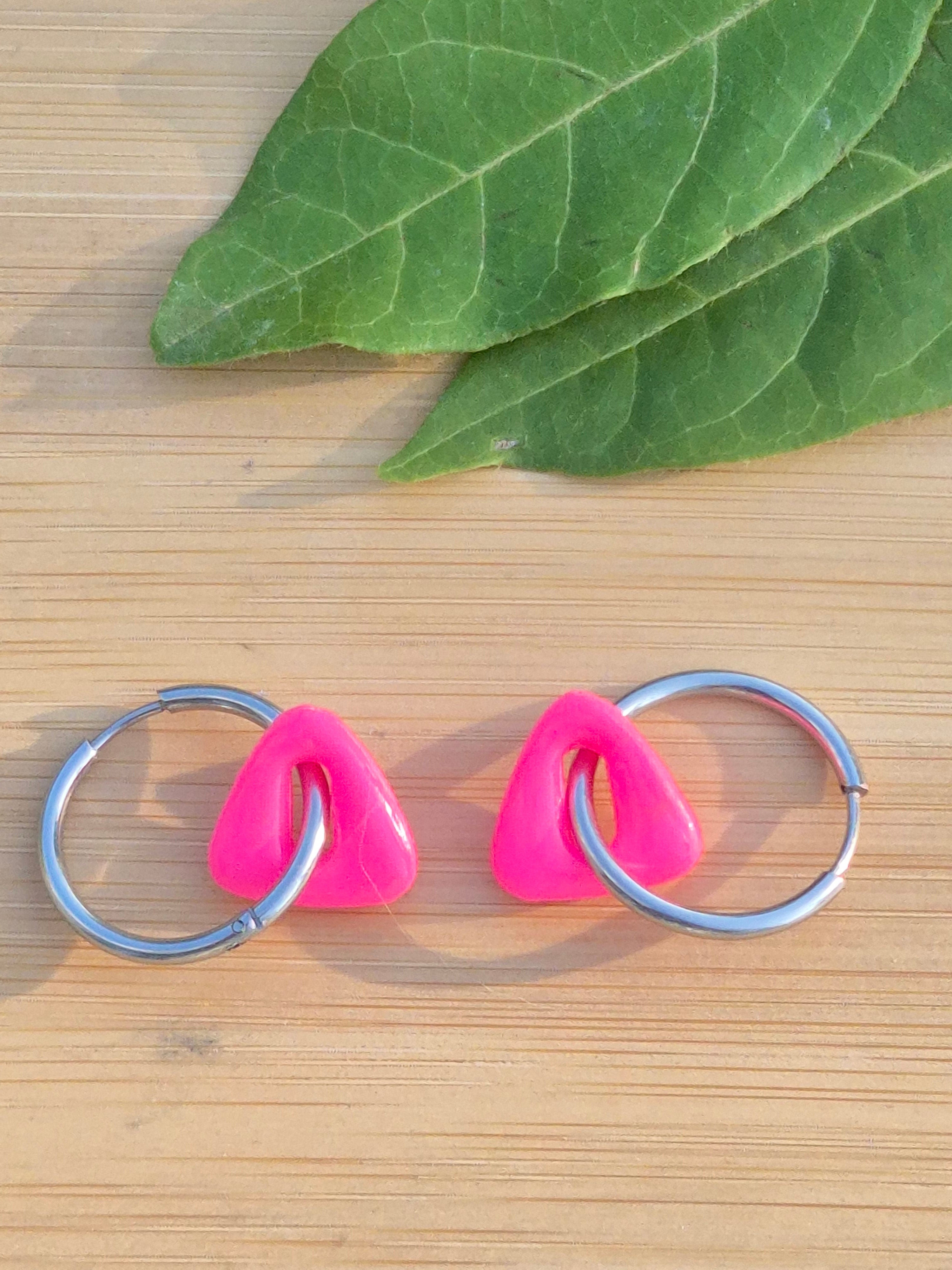 Pampilles Lou roses fluo