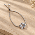 Bracelet argenté Léopard